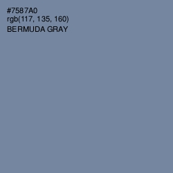 #7587A0 - Bermuda Gray Color Image